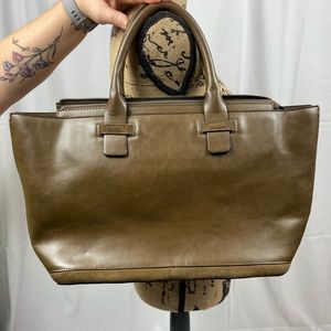 Zara Basics Brown Shoulder Tote